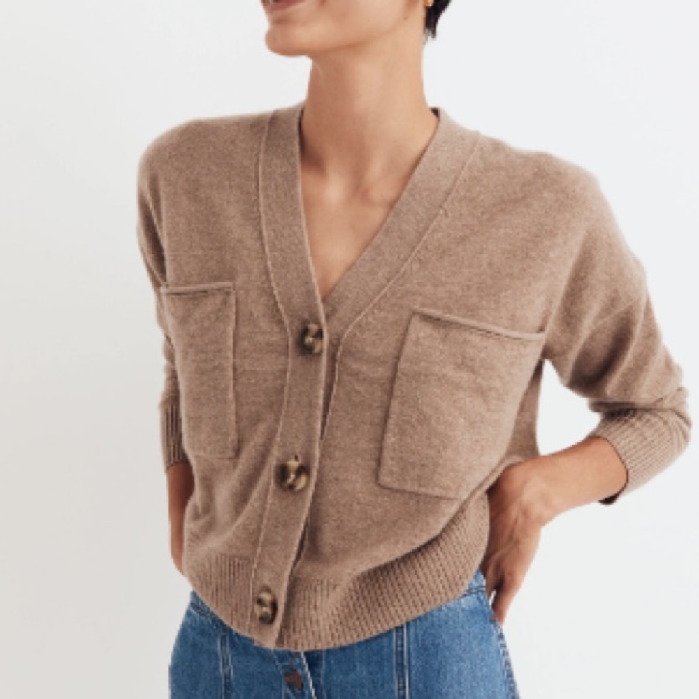 Madewell (Re)sponsible Cashmere Upton Cardigan Sweater
